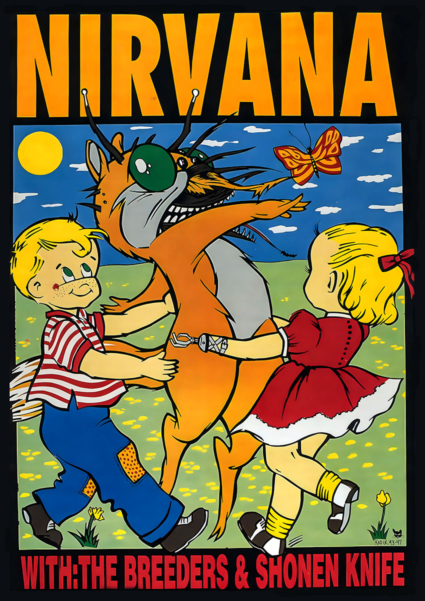 Nirvana Style Pop Art Music Canvas Print & Poster Wall Art - AI PRINT LAB